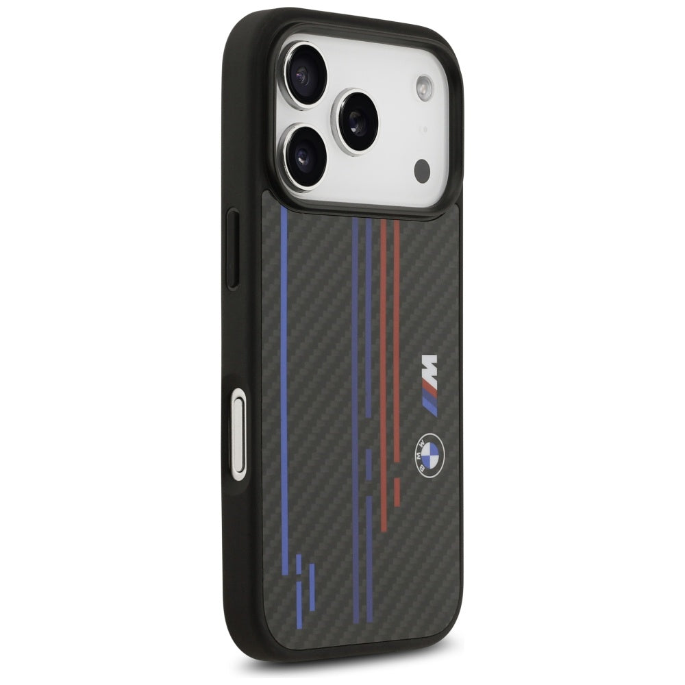 BMW M Kevlar Lines & Logo MagSafe Case til iPhone 17 Pro - sort