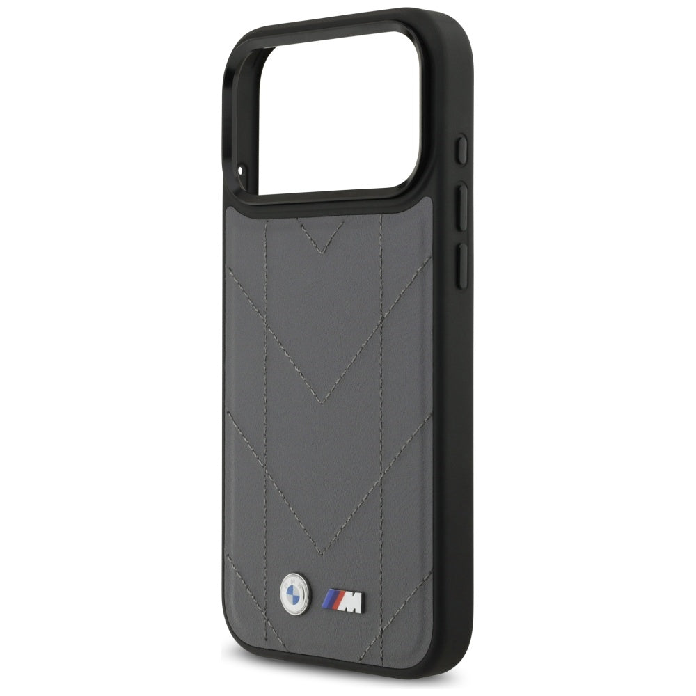 BMW M Quilted Logo MagSafe case for iPhone 17 Pro Max - graphite