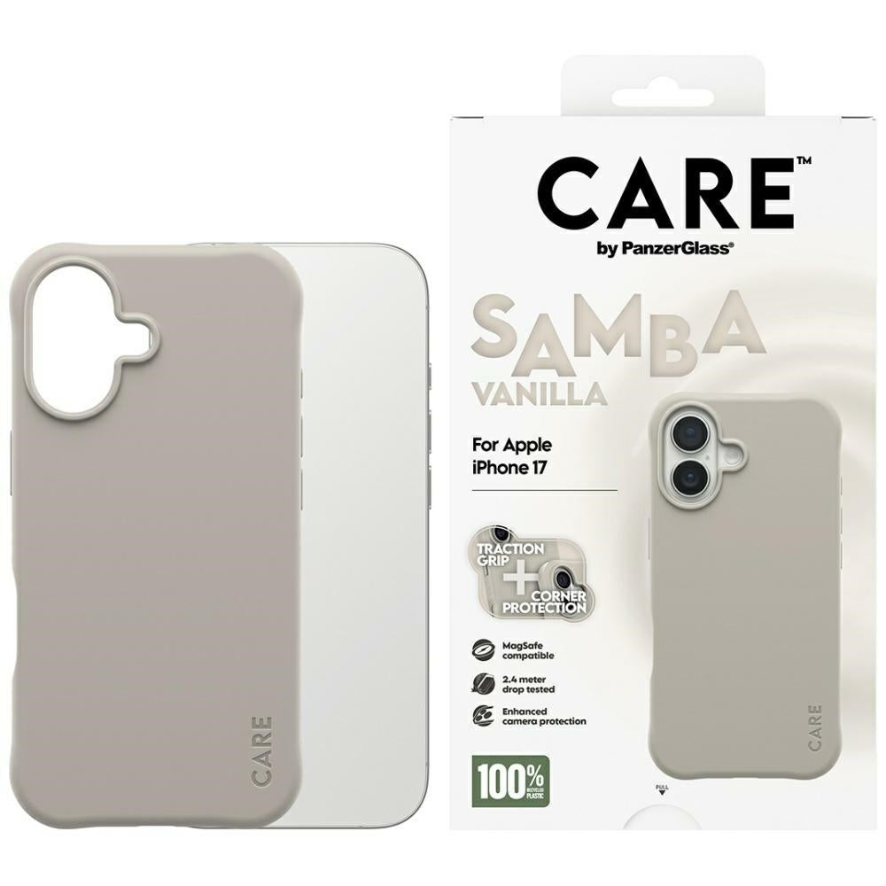 CARE af PanzerGlass Moderne Samba MagSafe Case til iPhone 17 - Grå
