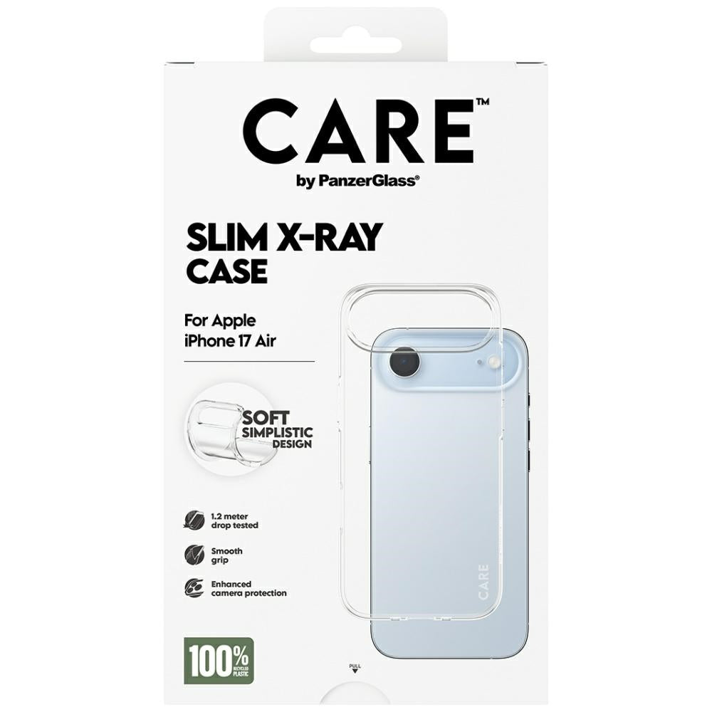 CARE af PanzerGlass Moderne X-Ray Soft Basic Case til iPhone Air - Transparent
