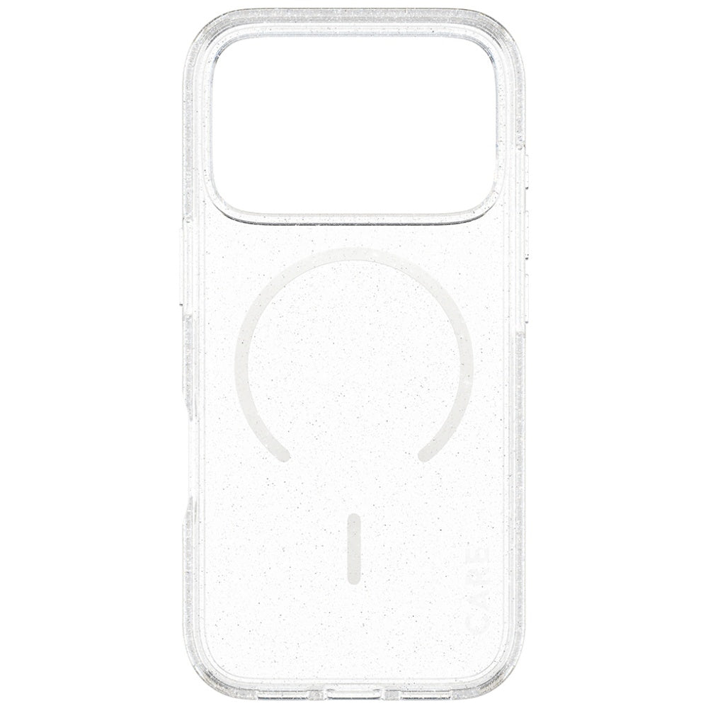 CARE af PanzerGlass Flagship Urban Explorer Case w. White MagSafe til iPhone 17 Pro - Clear Glitter