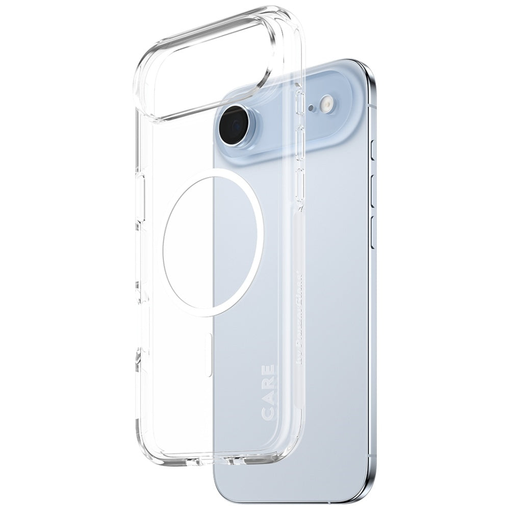 CARE af PanzerGlass Flagship Urban Explorer Case w. White MagSafe til iPhone Air - Transparent