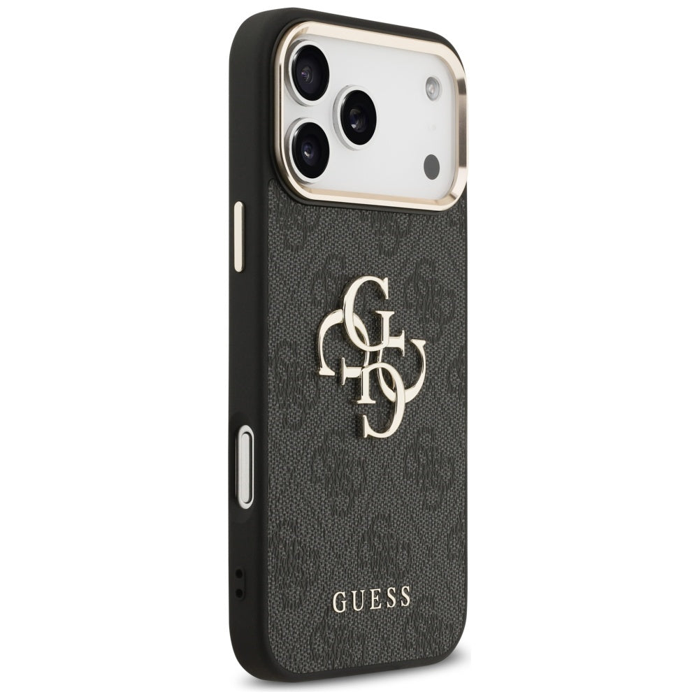 Guess 4G Big 4G Classic Logo Case for iPhone 17 Pro Max - Black and Gold