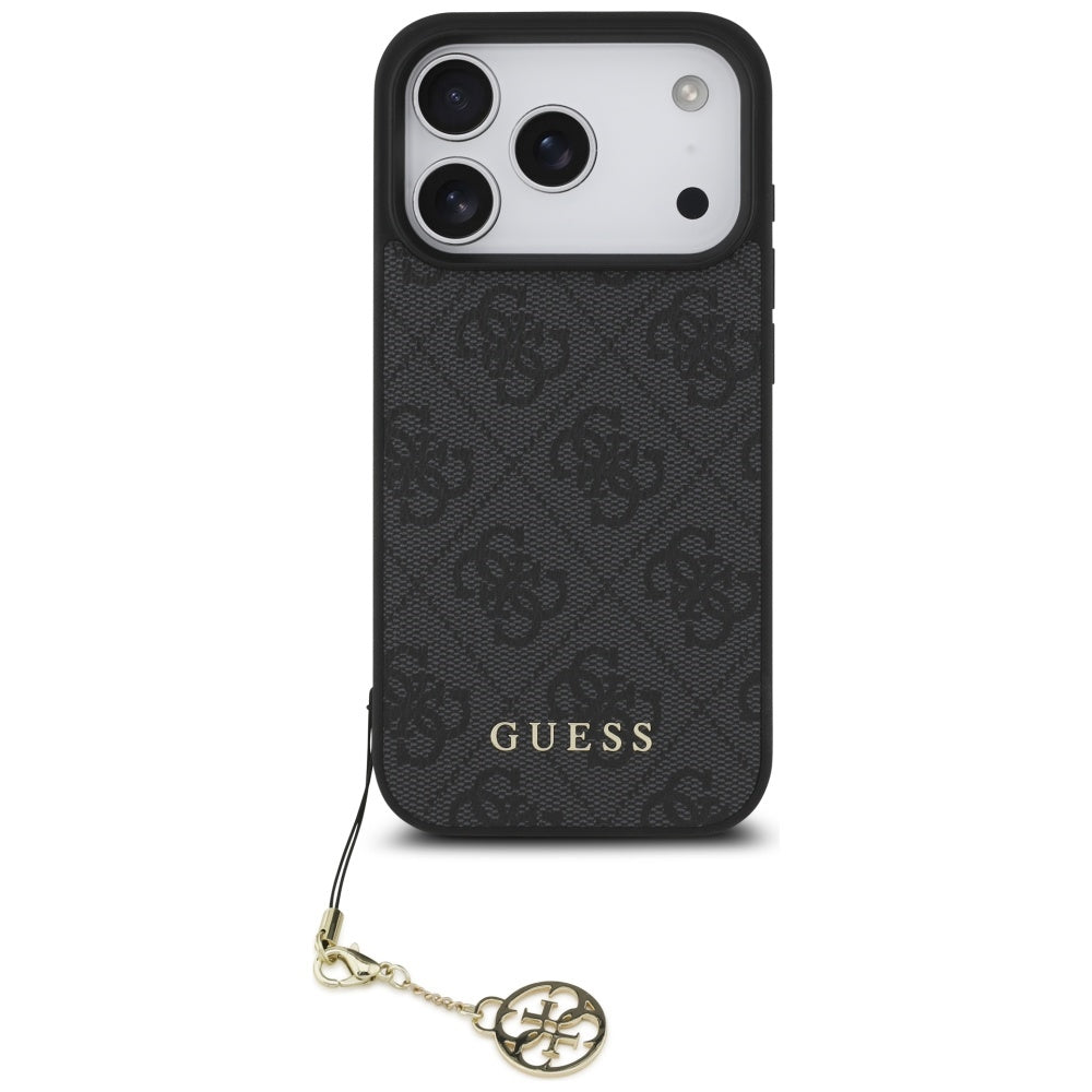 Guess 4G Charms Collection MagSafe-hylster til iPhone 17 Pro - sort