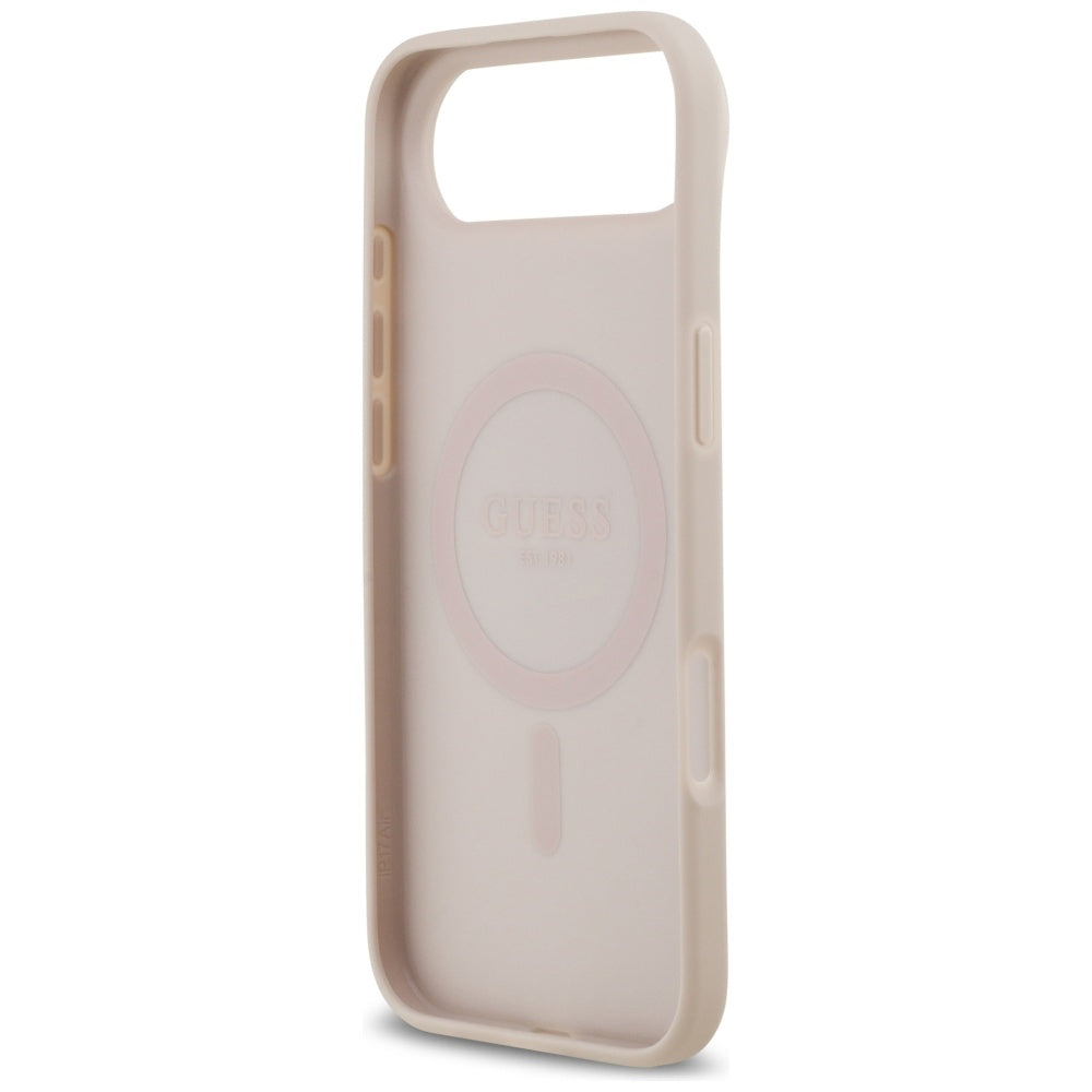 Guess 4G Circle Classic Logo MagSafe-hylster til iPhone Air - pink