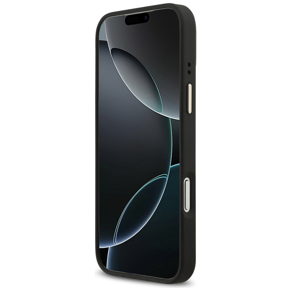 Guess 4G Strass Logo MagSafe Case til iPhone 17 Pro Max - sort