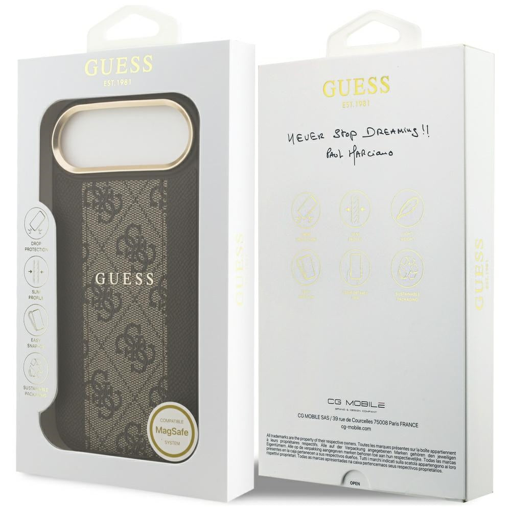 Guess 4G Stripe MagSafe-kasse til iPhone Air - brun