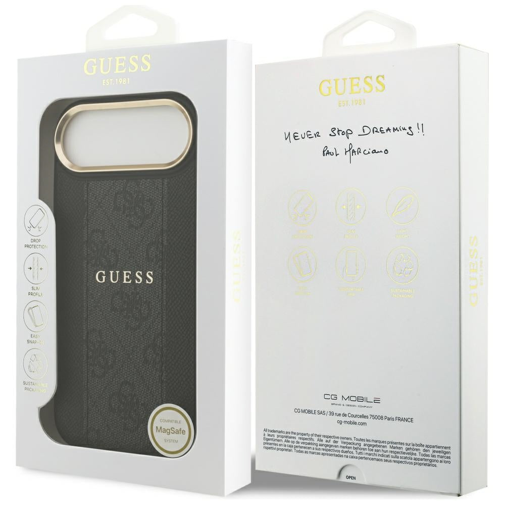 Guess 4G Stripe MagSafe fodtøj til iPhone Air - sort
