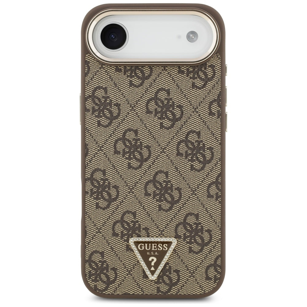 Guess 4G Triangle Logo MagSafe Case til iPhone Air Brunt - Guld