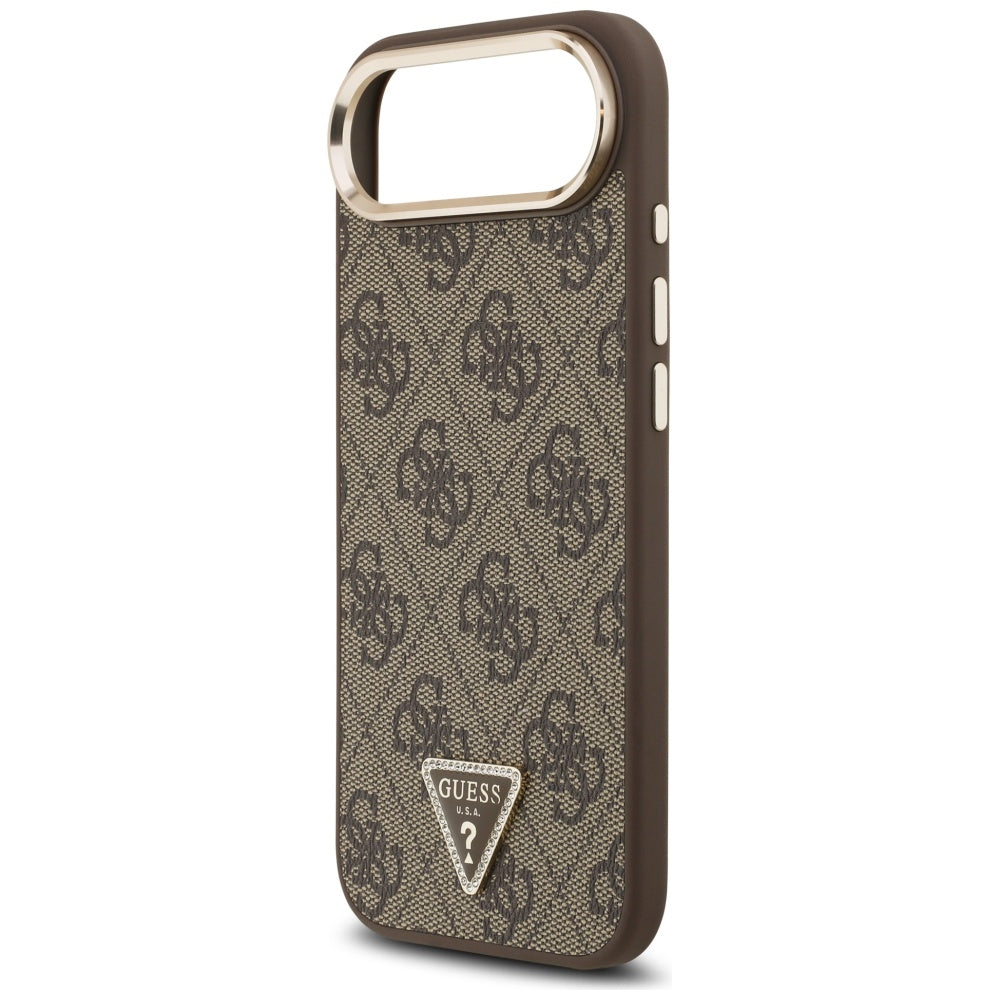 Guess 4G Triangle Logo MagSafe Case til iPhone Air Brunt - Guld