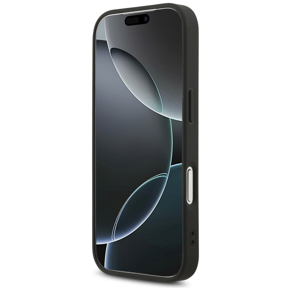 Guess Fixed Glitter Big 4G case til iPhone 17 Pro - sort