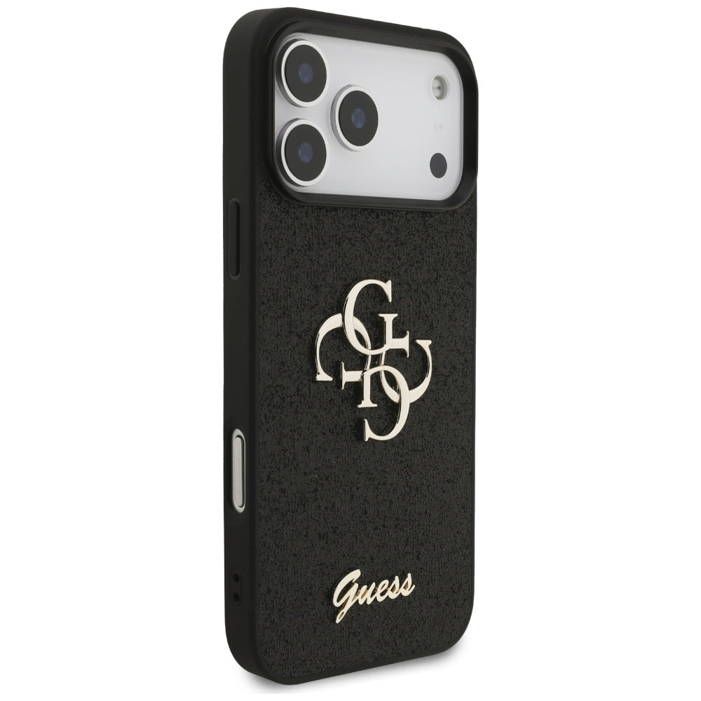 Guess Fixed Glitter Big 4G case for iPhone 17 Pro Max - black