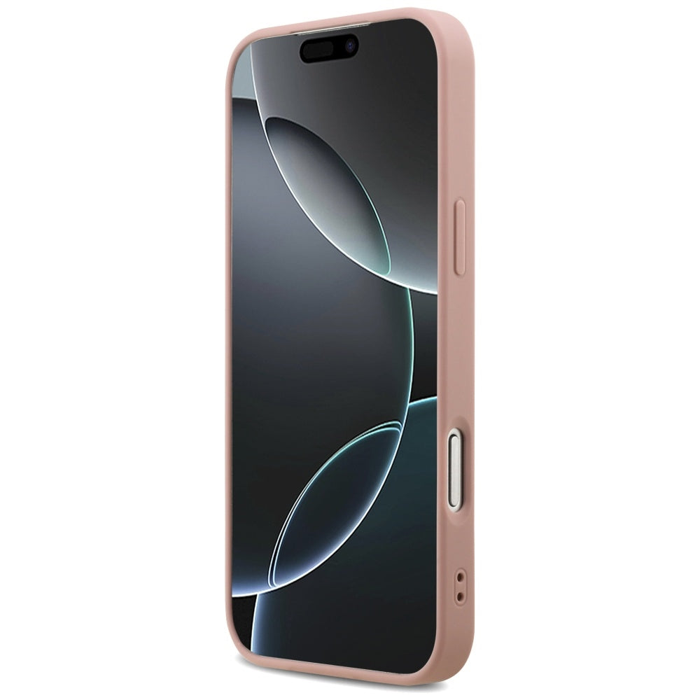 Guess Fixed Glitter Big 4G Case for iPhone 17 Pro Max - Pink