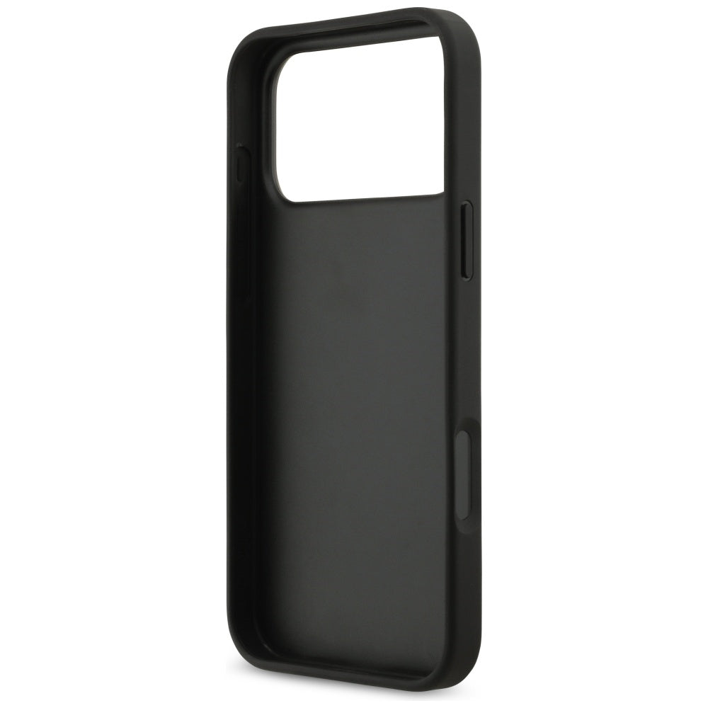 Guess Grained Big 4G & Classic Logo case for iPhone 17 Pro Max - black