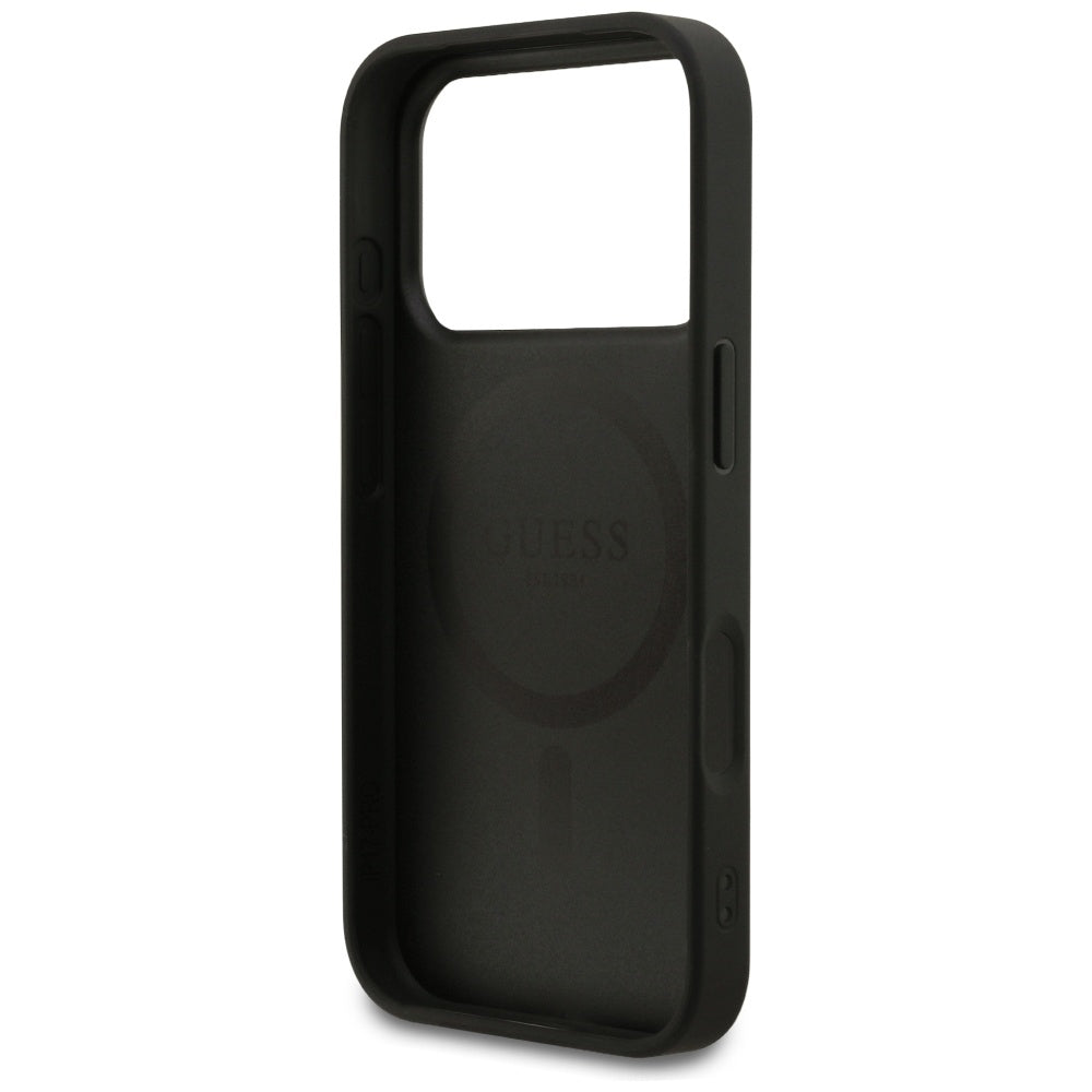 Guess Saffiano Classic Logo MagSafe Case for iPhone 17 Pro - Black