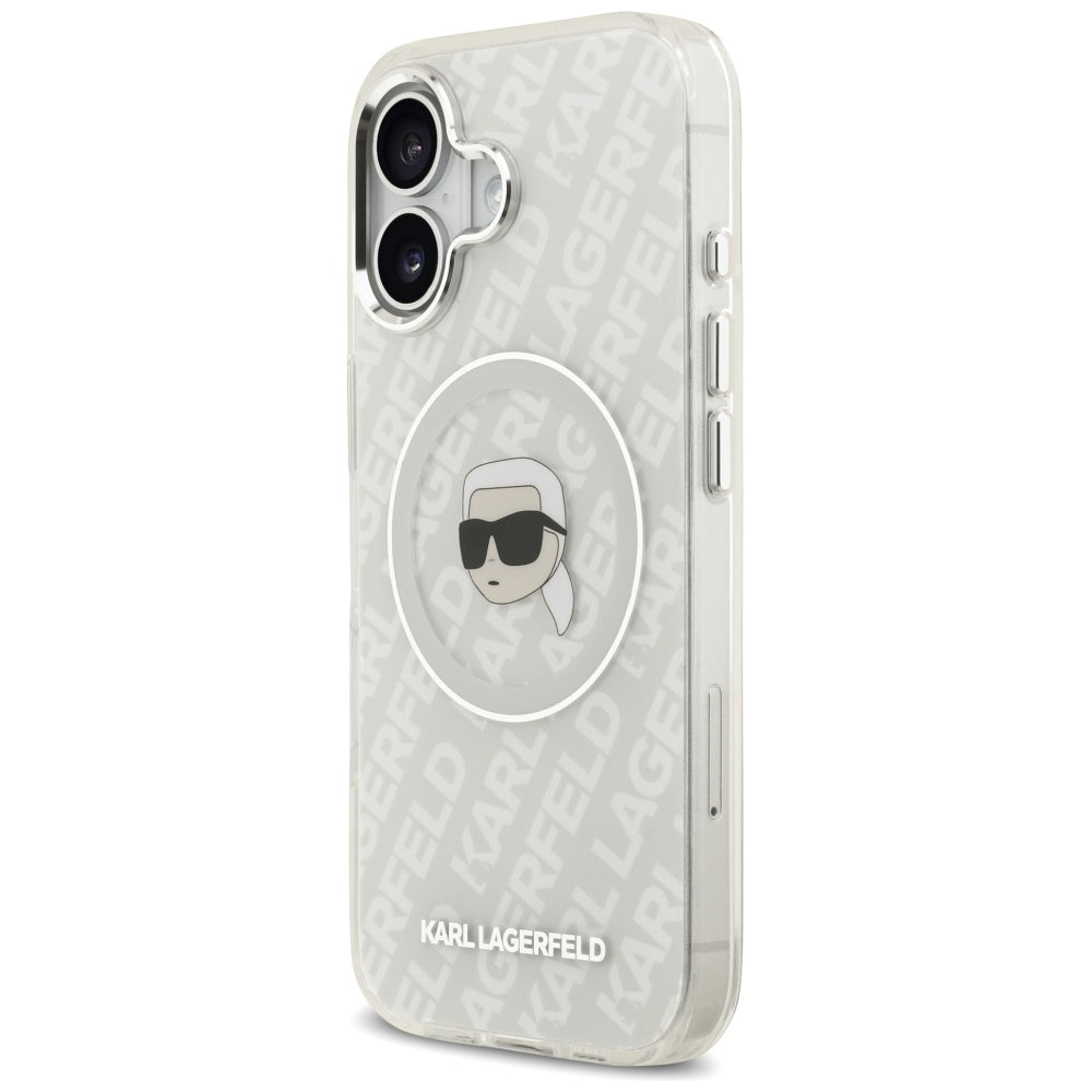 Karl Lagerfeld IML Karl Head Logo MagSafe iPhone 17 Case - Grå