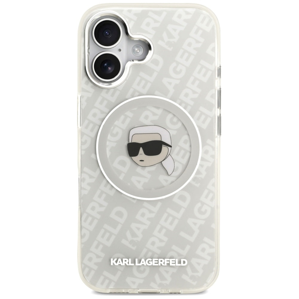 Karl Lagerfeld IML Karl Head Logo MagSafe iPhone 17 Case - Grå