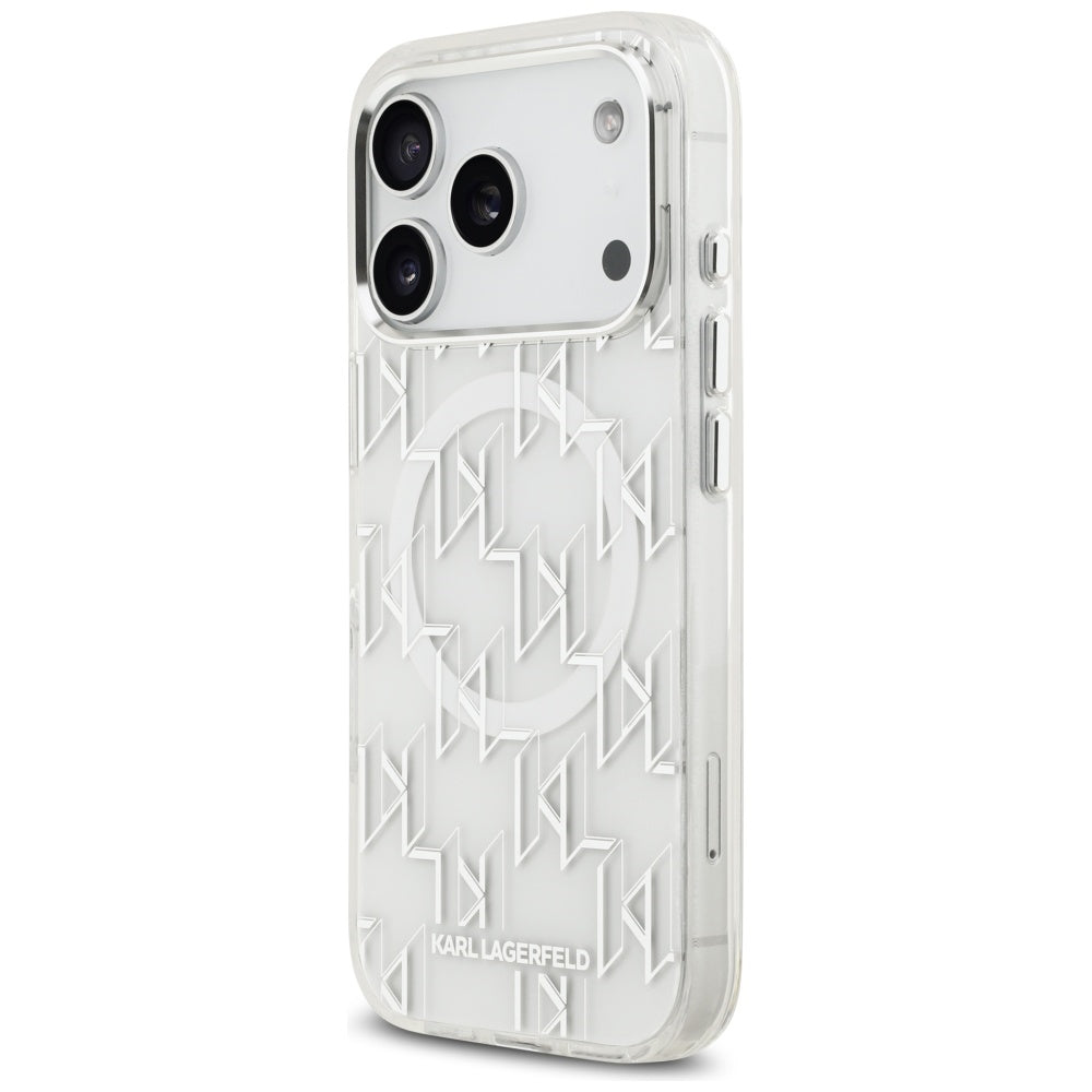 Karl Lagerfeld IML KL Monogram MagSafe Case for iPhone 17 Pro - White