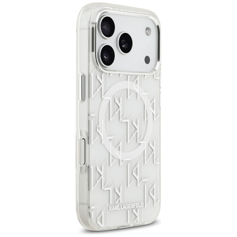 Karl Lagerfeld IML KL Monogram MagSafe Case for iPhone 17 Pro - White