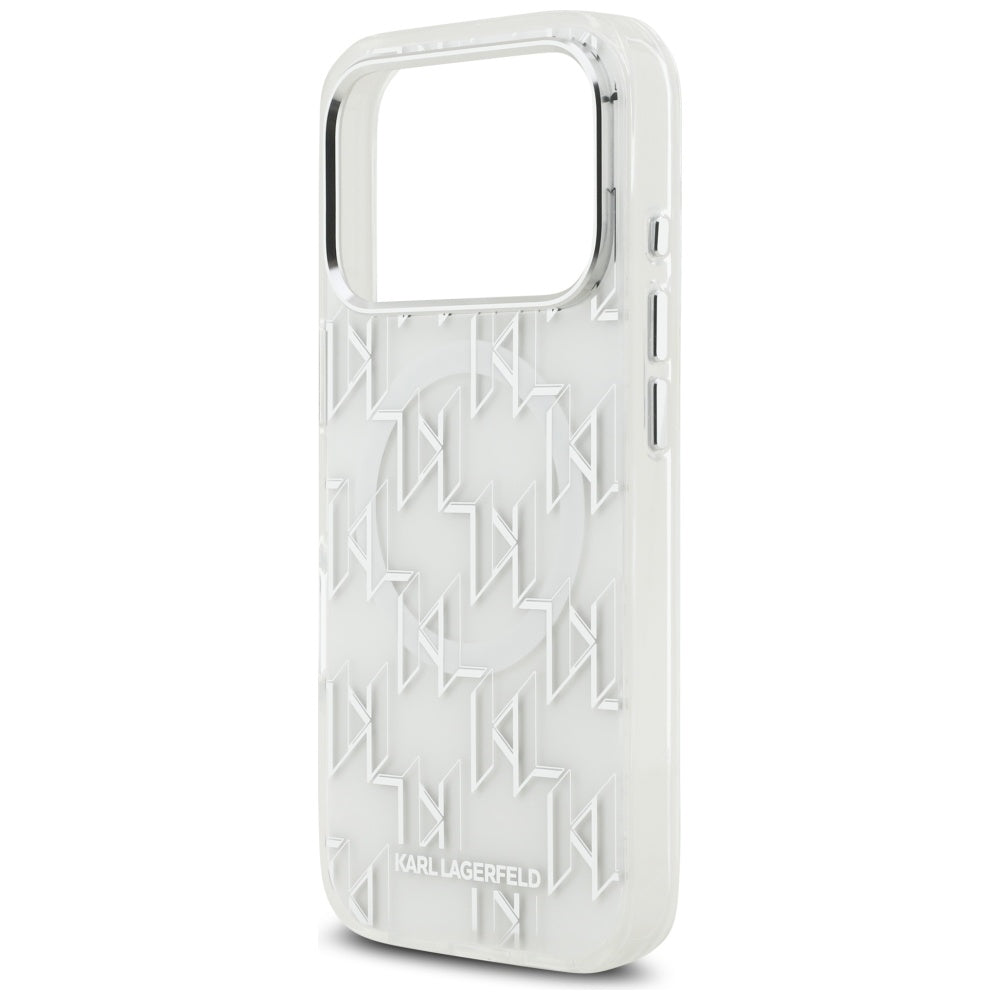 Karl Lagerfeld IML KL Monogram MagSafe Case for iPhone 17 Pro - White