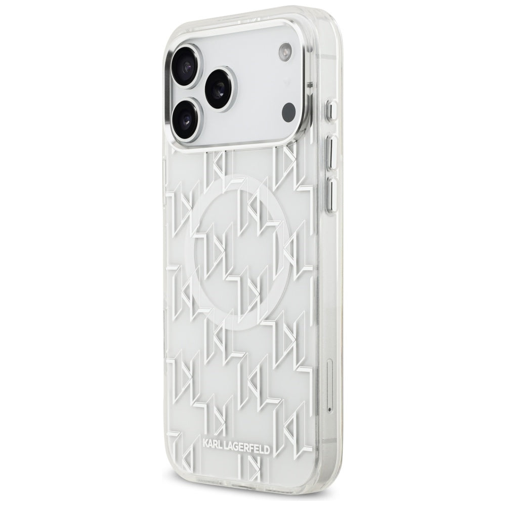 Karl Lagerfeld IML KL Monogram MagSafe Case for iPhone 17 Pro Max - White