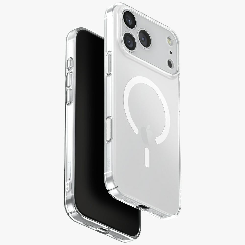 Uniq Airsuit Case til iPhone 17 Pro Max Magclick opladning - gennemsigtig
