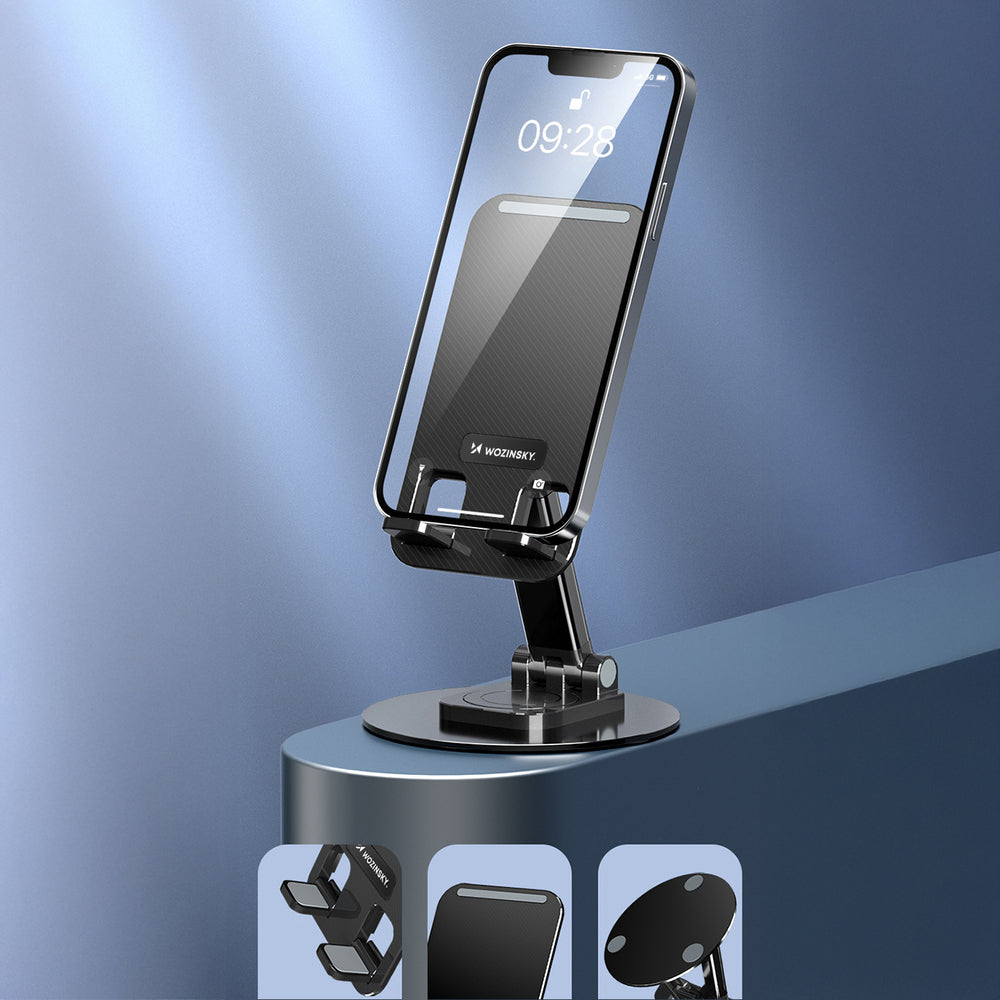 Wozinsky WPT-K393 stabil stand til telefon og tablet - sort
