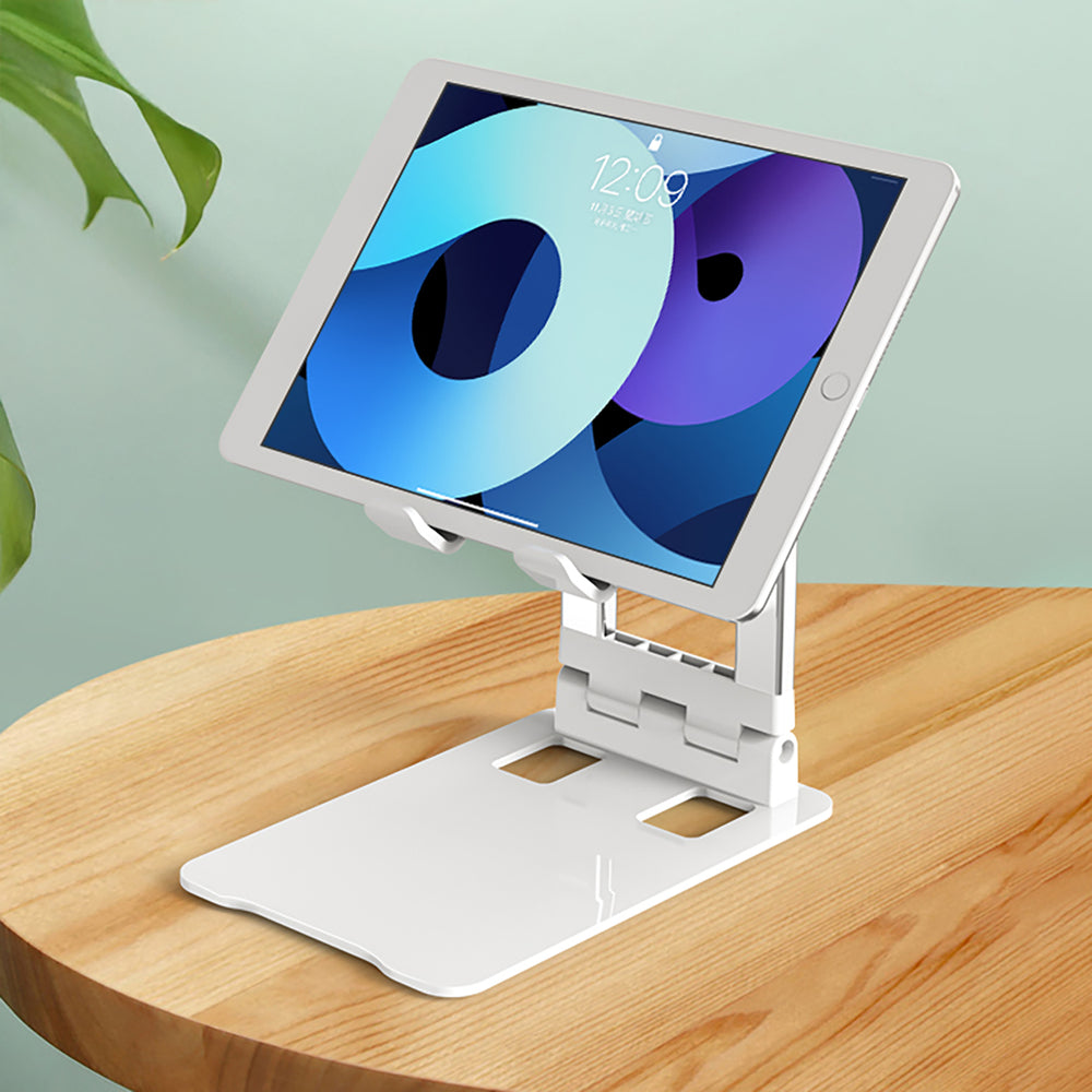 Wozinsky WPT-K28 Skrivbordstativ til telefon Tablet Smartphone Holder Foldbar - Hvid