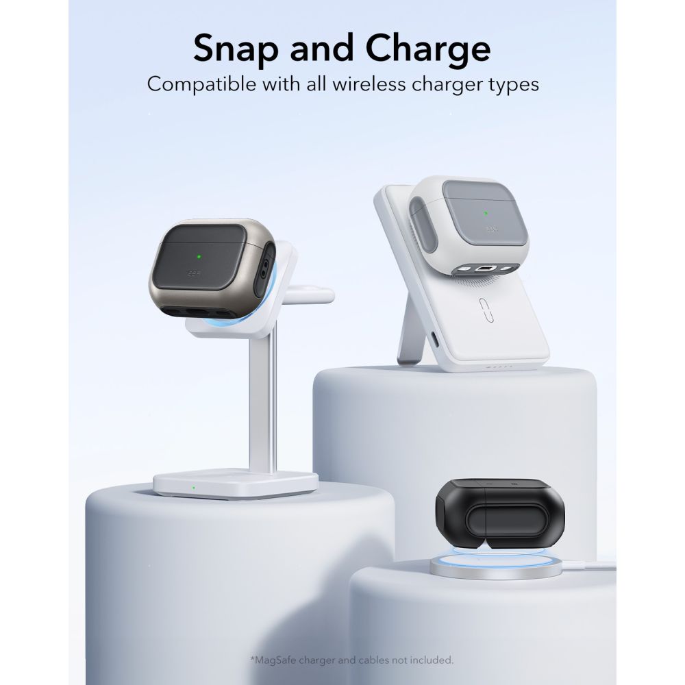 ESR Orbit HaloLock MagSafe-hylster til AirPods Pro 3 - hvid