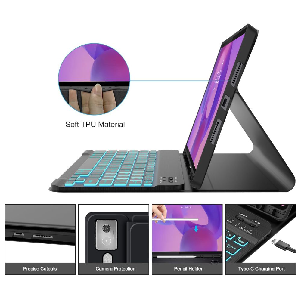 Tech-Protect SC Pen Case til Lenovo Idea Tab Pro / Pro Mt 12.7 TB-373 - sort
