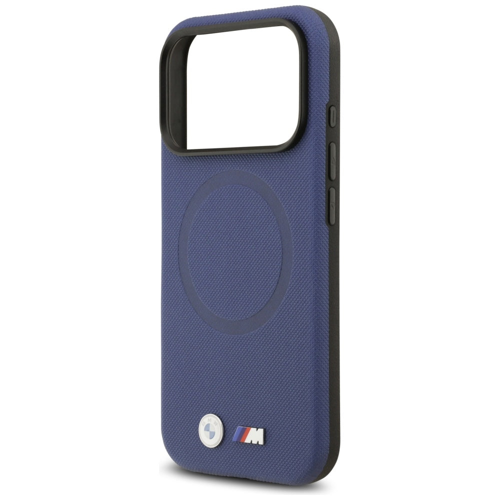 BMW M FW Metal Logo MagSafe Case til iPhone 17 Pro - Navy Blue