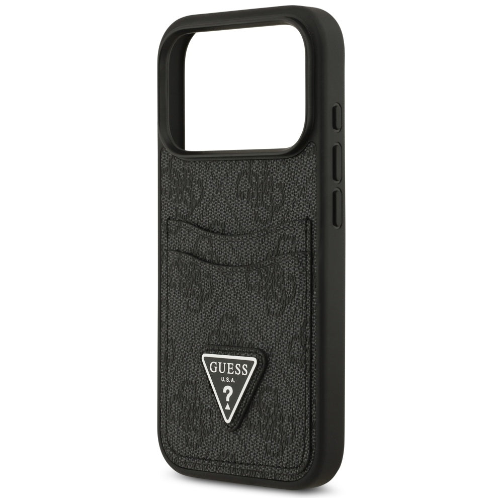 Guess 4G nauble Card Triangle case til iPhone 17 Pro - sort