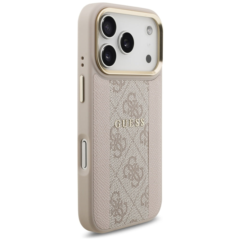 Guess 4G Stripe MagSafe Case for iPhone 17 Pro - Pink