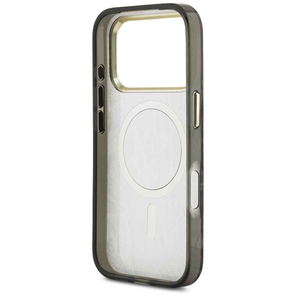 Guess Python Pattern MagSafe Case til iPhone 17 Pro - sort