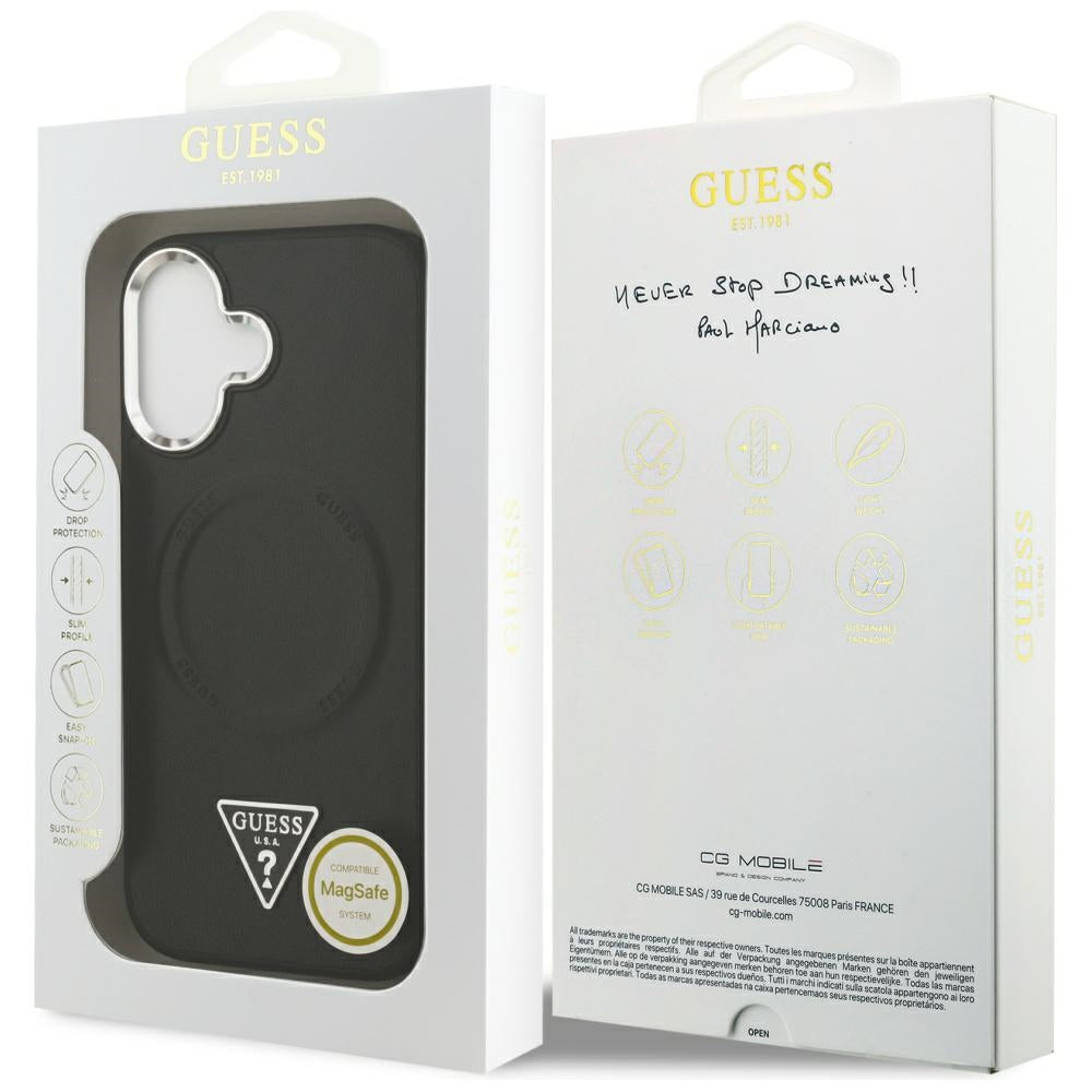 Guess Triangle Logo MagSafe case for iPhone 17 - black