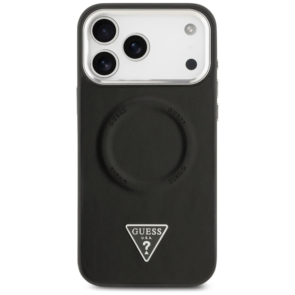 Guess Triangle Logo MagSafe Case for iPhone 17 Pro Max - Black