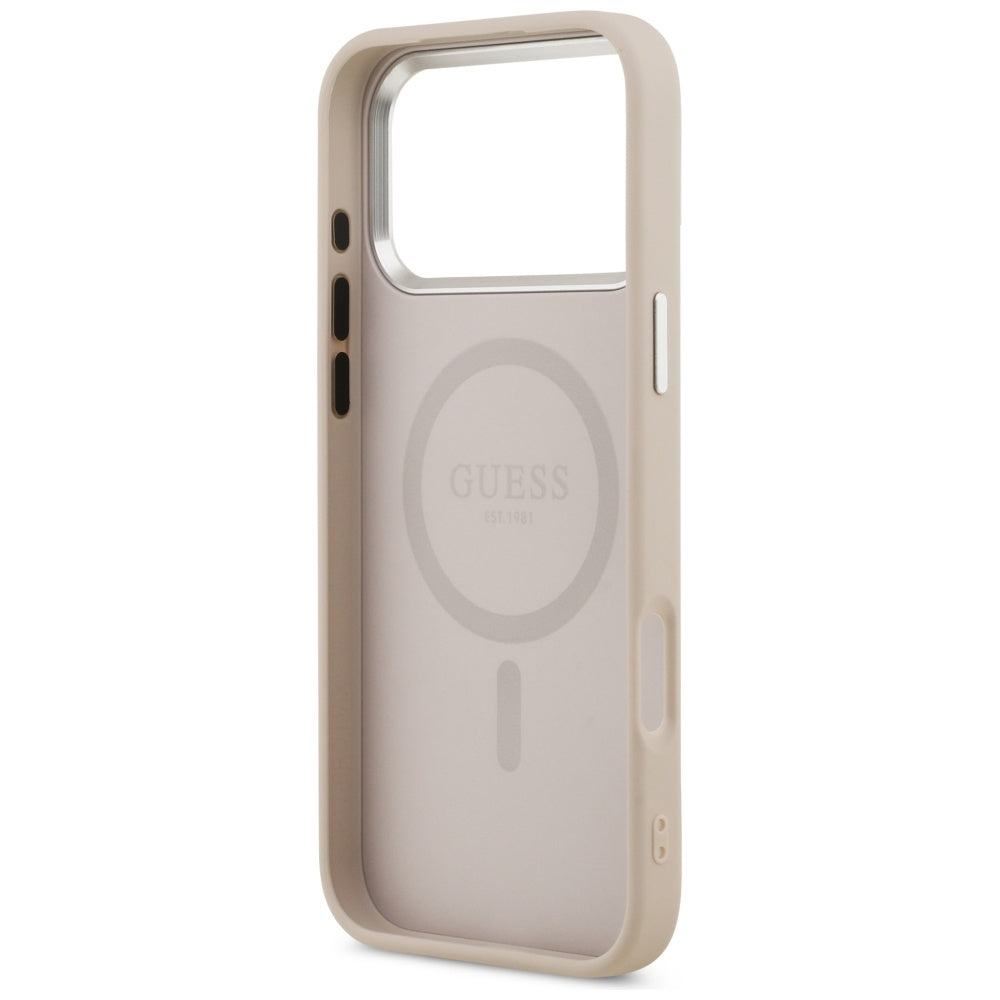 Guess Triangle Logo MagSafe-hylster til iPhone 17 Pro - pink