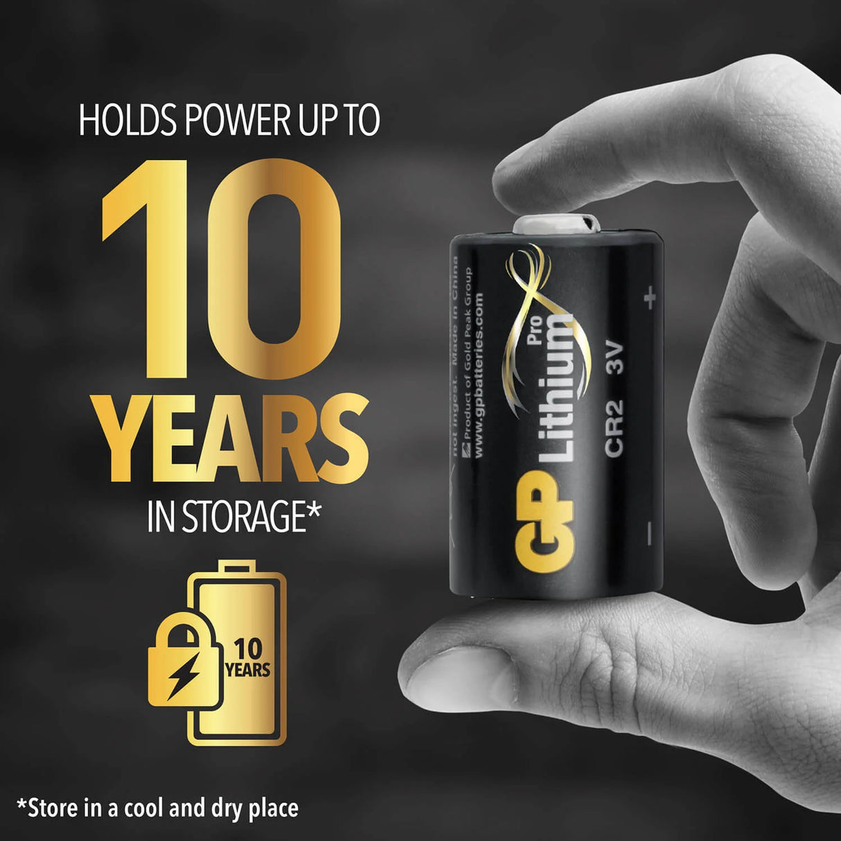Batteri CR2 Lithium Pro 1-Pak