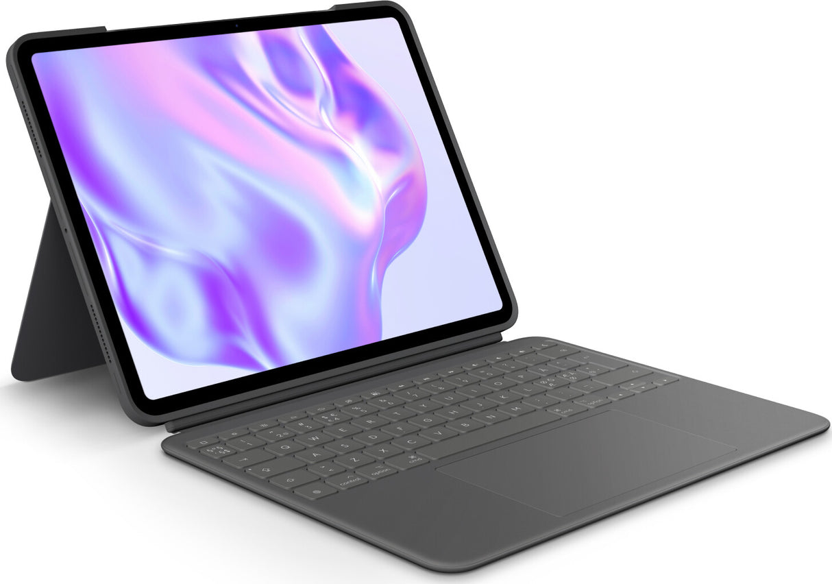 Logitech Combo Touch QWERTY Dansk, Finsk, Nordisk, Svensk Smart Connector Grafit