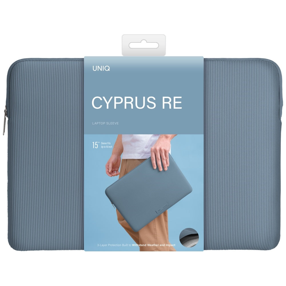 Uniq Cyprus Ridge Edition Laptop Håndtaske til en 16" vandtæt neopren laptop - blå