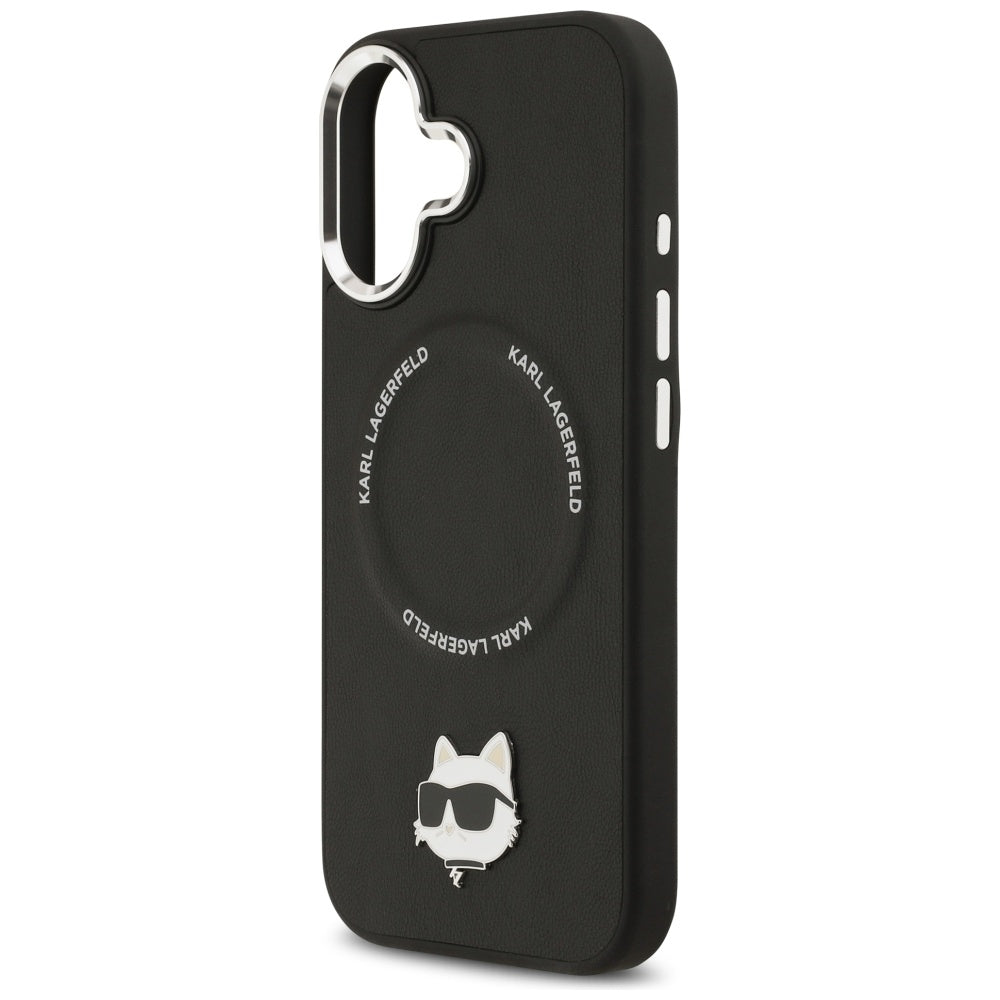 Karl Lagerfeld Choupette Pin MagSafe Case til iPhone 17 - sort