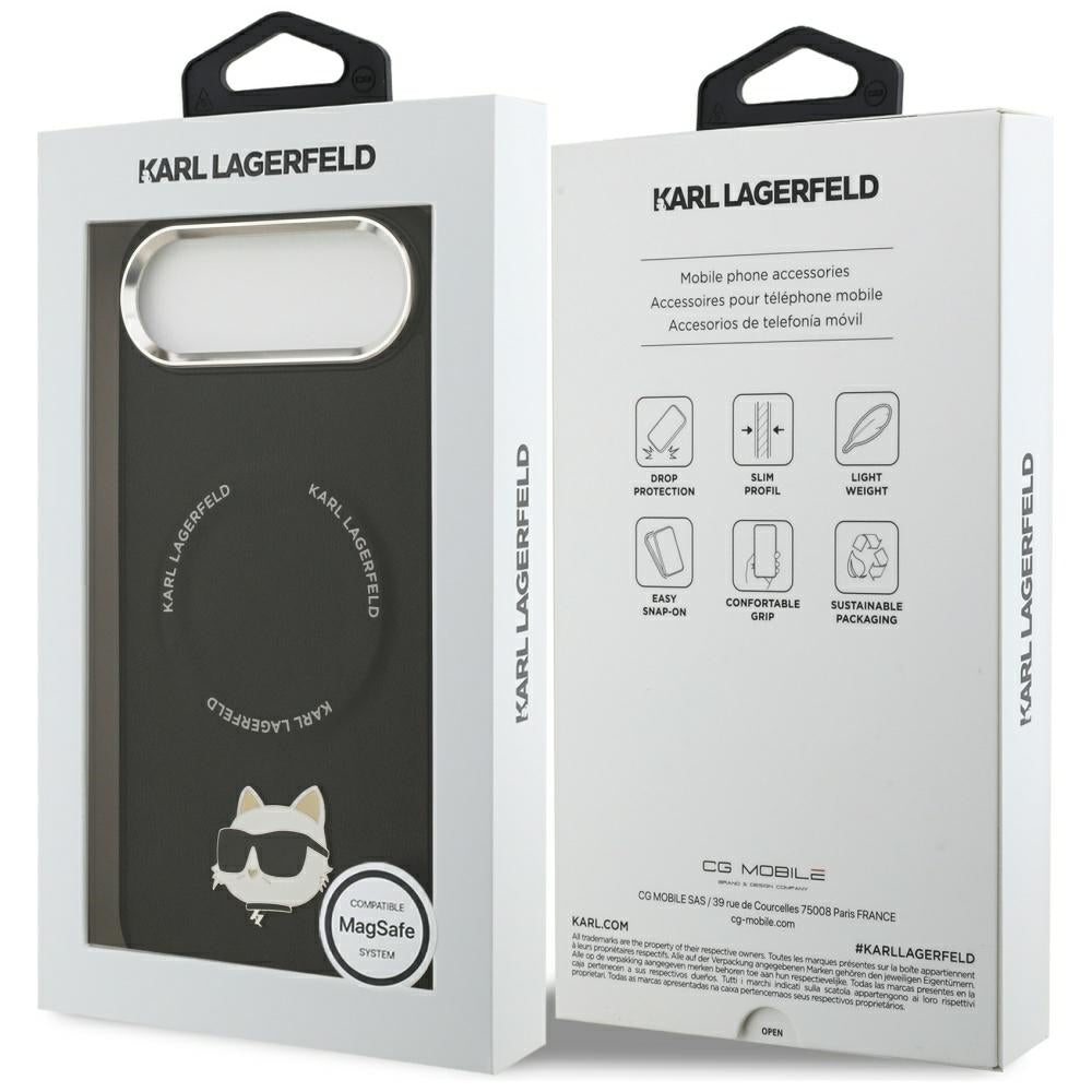 Karl Lagerfeld Choupette Pin MagSafe Case til iPhone Air Black