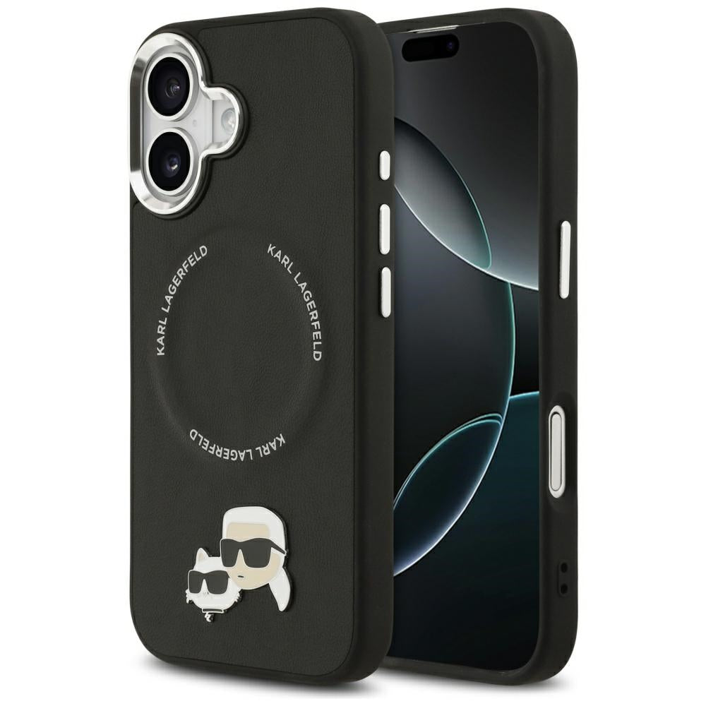 Karl Lagerfeld Karl & Choupette Pins MagSafe Case til iPhone 17 - sort