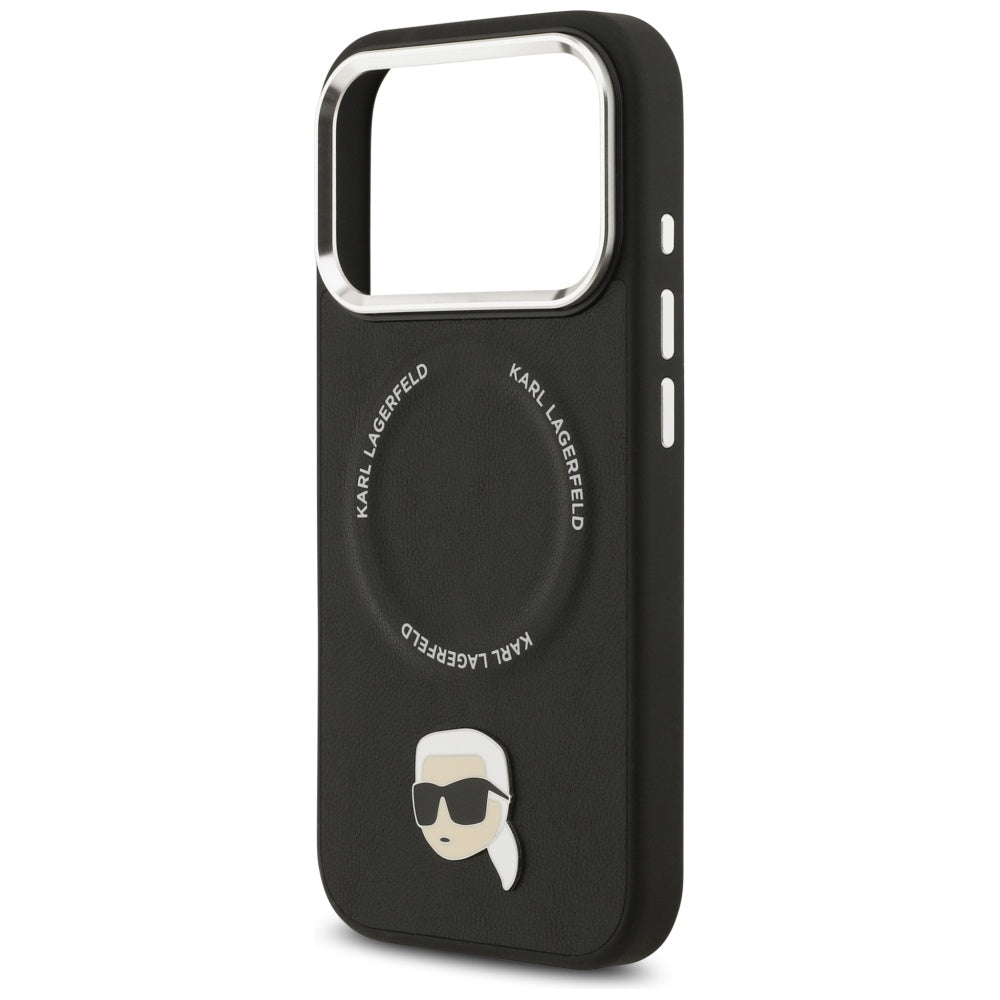 Karl Lagerfeld Karl Pin MagSafe Case til iPhone 17 Pro - sort