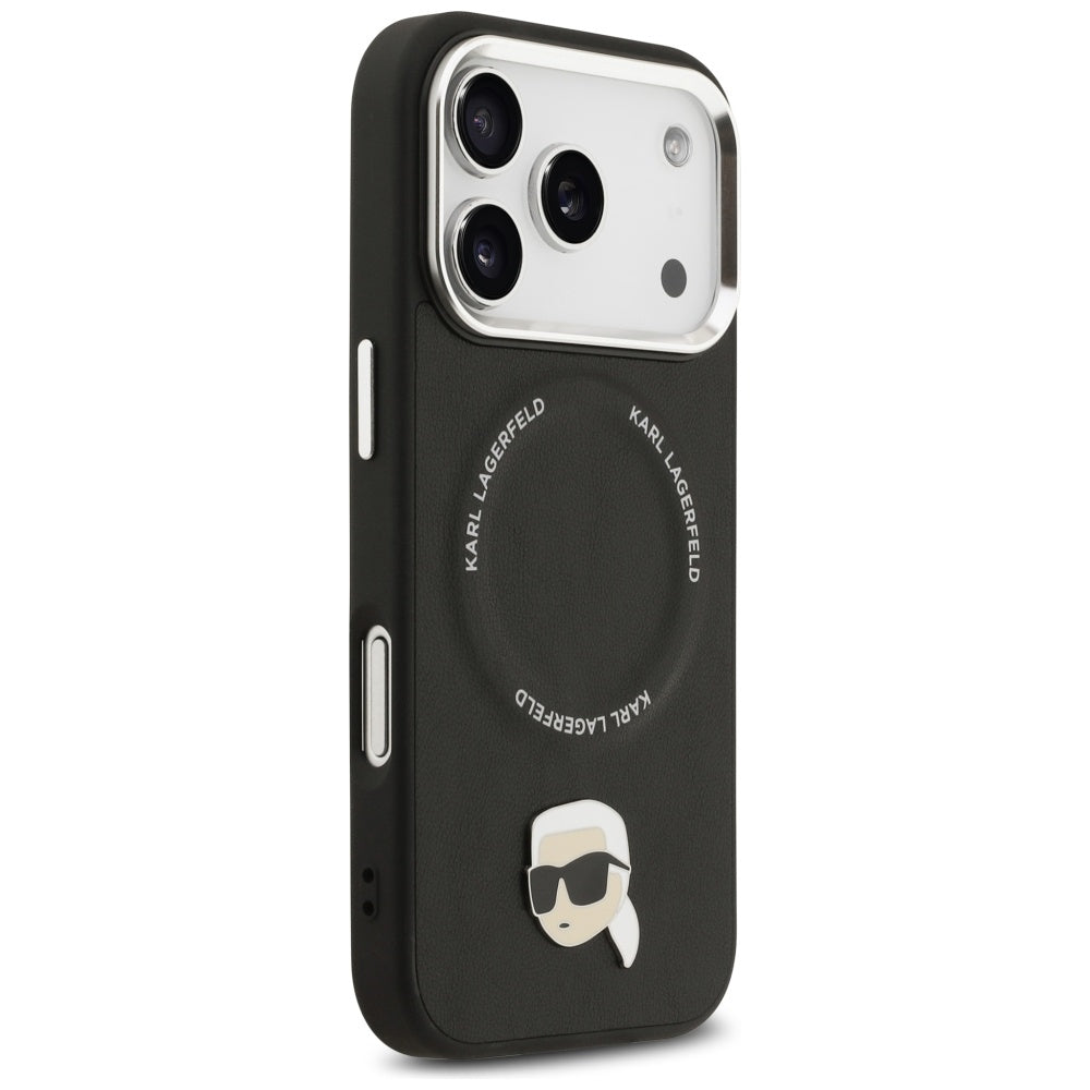 Karl Lagerfeld Karl Pin MagSafe Case til iPhone 17 Pro Max - sort