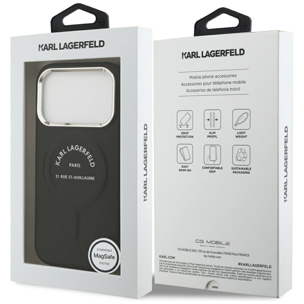 Karl Lagerfeld Karl RSG Logo MagSafe Case til iPhone 17 Pro - sort