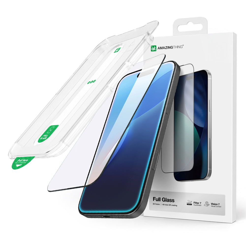AmazingThing Titan Vision 7 hærdet glas til iPhone 17 Pro