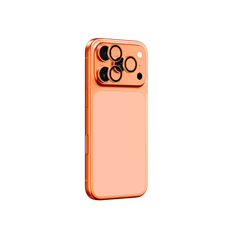AmazingThing Lens Glass til iPhone 17 Pro / Pro Max - med orange ramme
