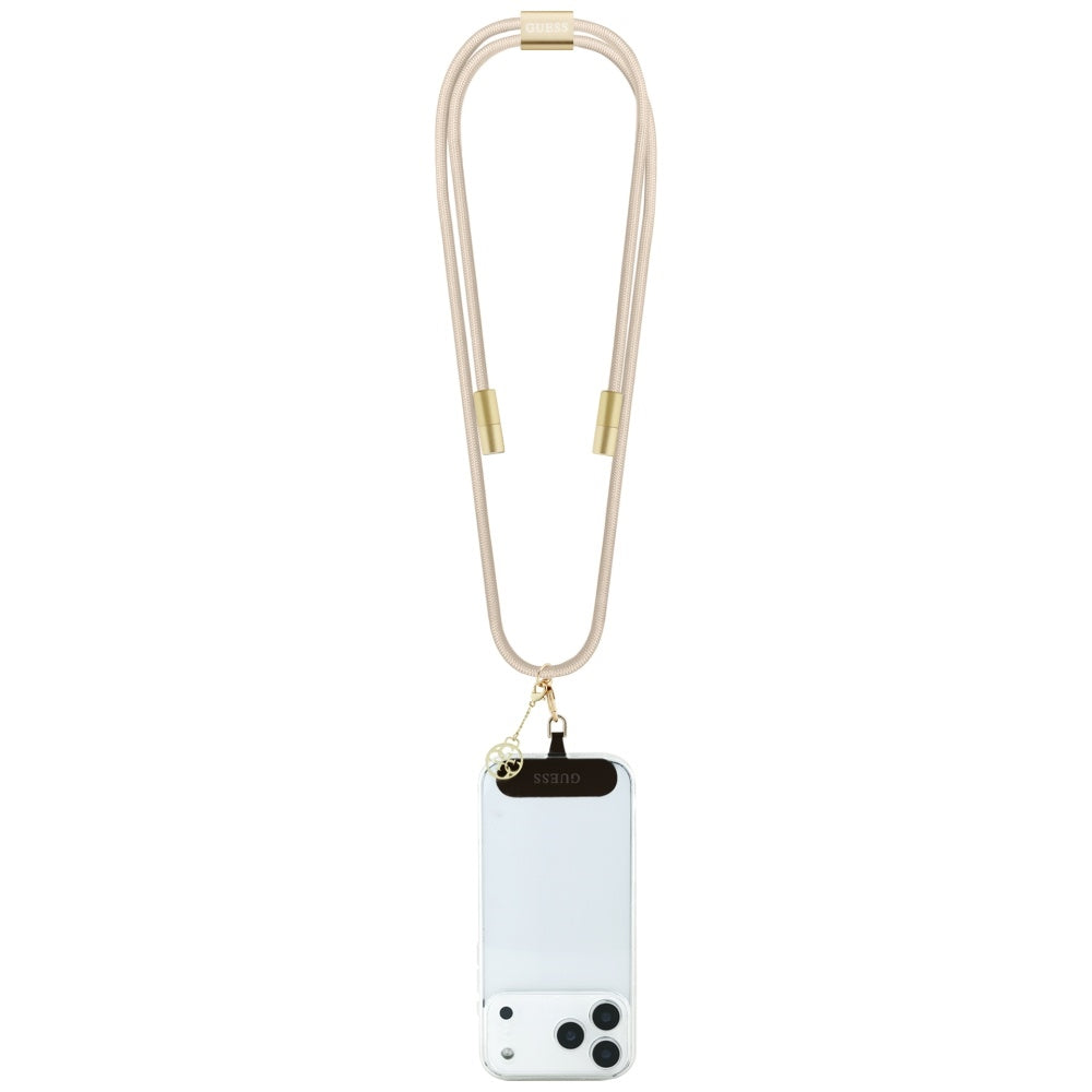 Guess CBDY 4G Charm USB-C / USB-C-kabel 150 cm - beige