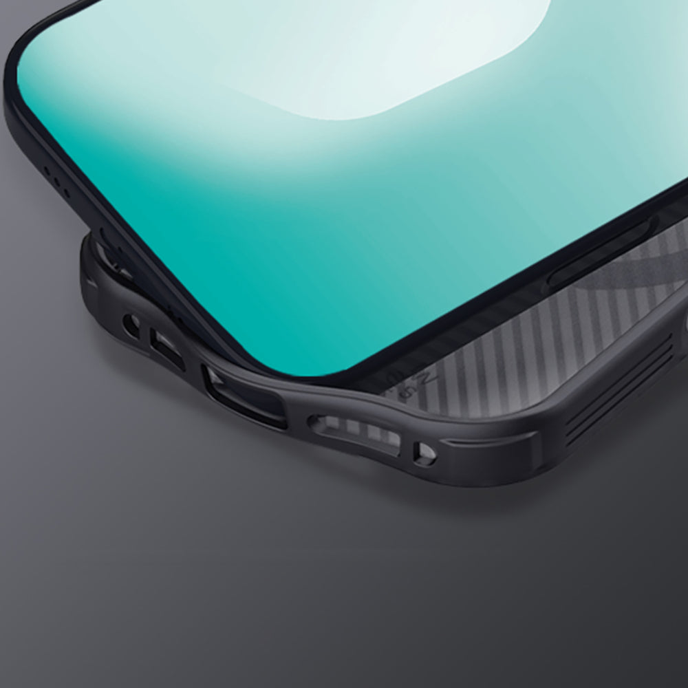 Nillkin CamShield Pro MagSafe Kompatibel Case til iPhone 17 Pro Max - Transparent sort